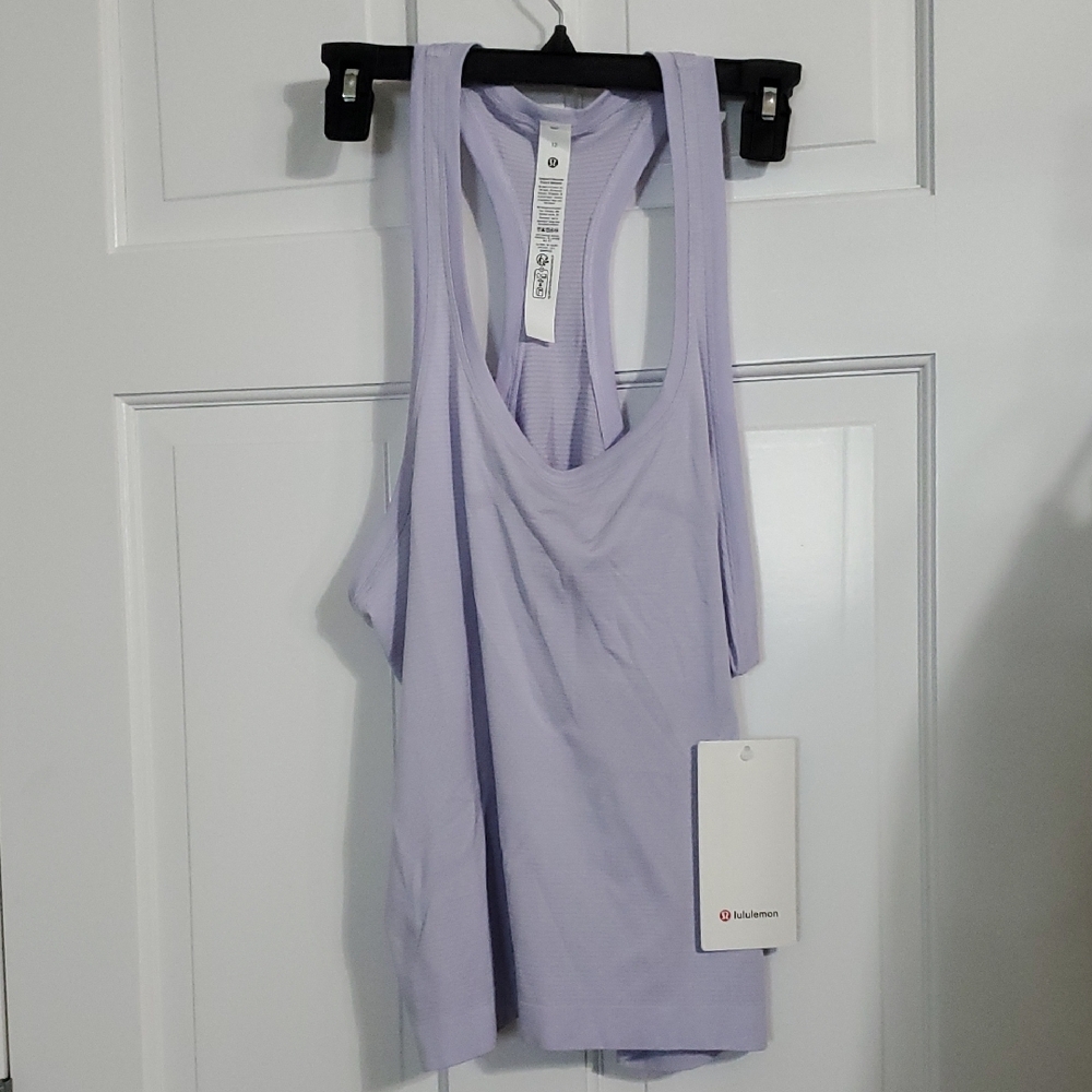 NWT Lululemon Swiftly Tech Racerback Tank 2.0 Race Lavender Frost Sz 4 - Picture 1 of 3